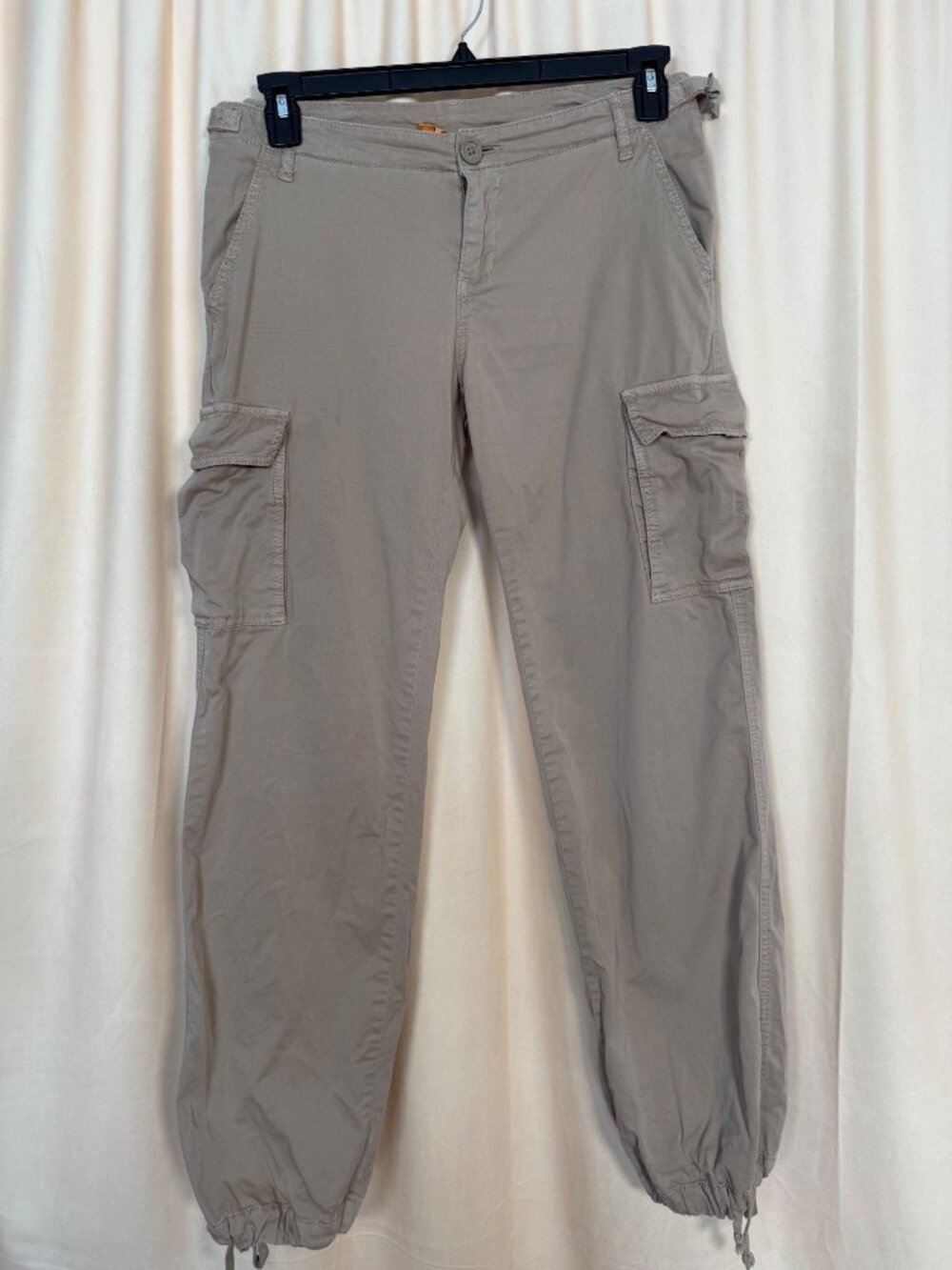 Tory Burch Womens Beige Cargo Pants Size 29 Gorpcore Utility Streetwear Mid Rise